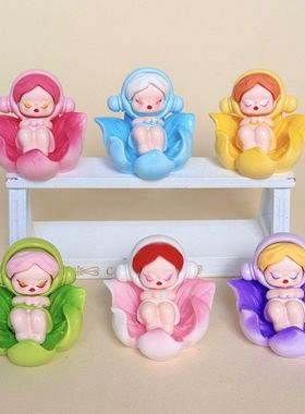 创意泡泡花朵SP 盲袋萌粒diy饰品挂件钥匙扣公仔桌面摆件树脂配件