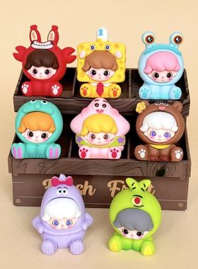 手感漆海派迪莫 萌粒diy饰品挂件钥匙扣盲袋公仔桌面摆件树脂配件