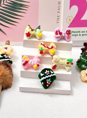 植绒立体蝴蝶结异形手绘珠 串珠笔diy材料配饰手机链散珠饰品配件