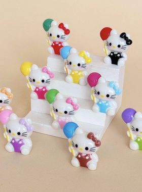 多巴胺气球KT 盲袋萌粒diy饰品挂件钥匙扣公仔桌面小摆件树脂配件