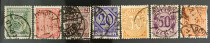 German 1920 official stamps 7 All-pin Scott catalogue 14 5 USD poke print different