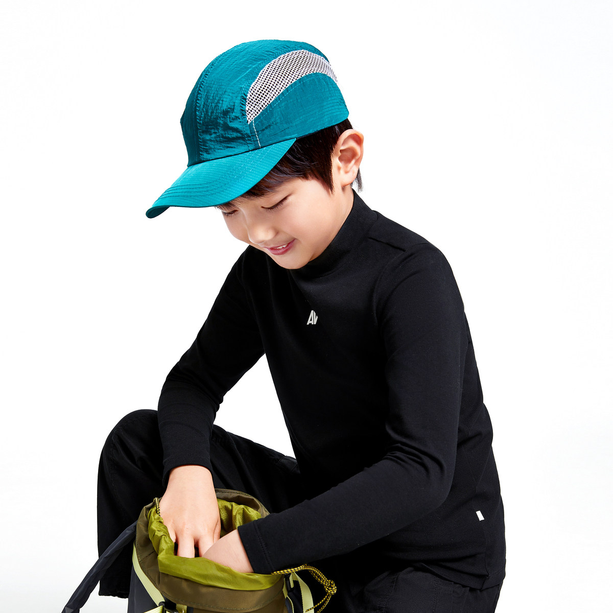 安奈儿男女童装中领长袖针织衫2025秋新款休闲打底衫上衣抗菌百搭,淘宝优惠券,粉丝福利购,淘宝优惠卷