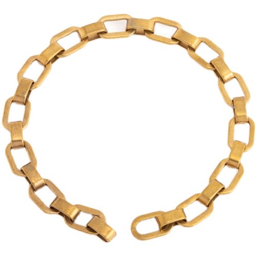 纯铜链条 黄铜财布链防静电铜链虾扣手链裤链包包配链DIY五金配件 - 图3