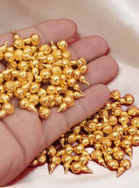 实心小元宝大米花生瓜子如意金砖葫芦聚宝盆填充客厅玄关装饰摆件