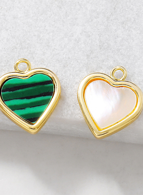 diy金属镶贝壳耳环吊坠项链新品