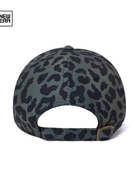 New era 纽亦华 经典豹纹系列 弯檐可调节遮阳潮流休闲棒球帽墨绿