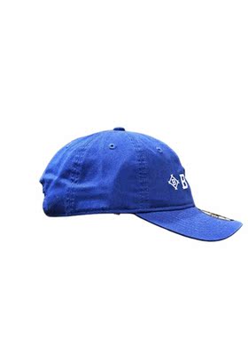 New Era纽亦华 MLB LA多重Logo系列弯檐可调潮牌棒球帽 蓝色