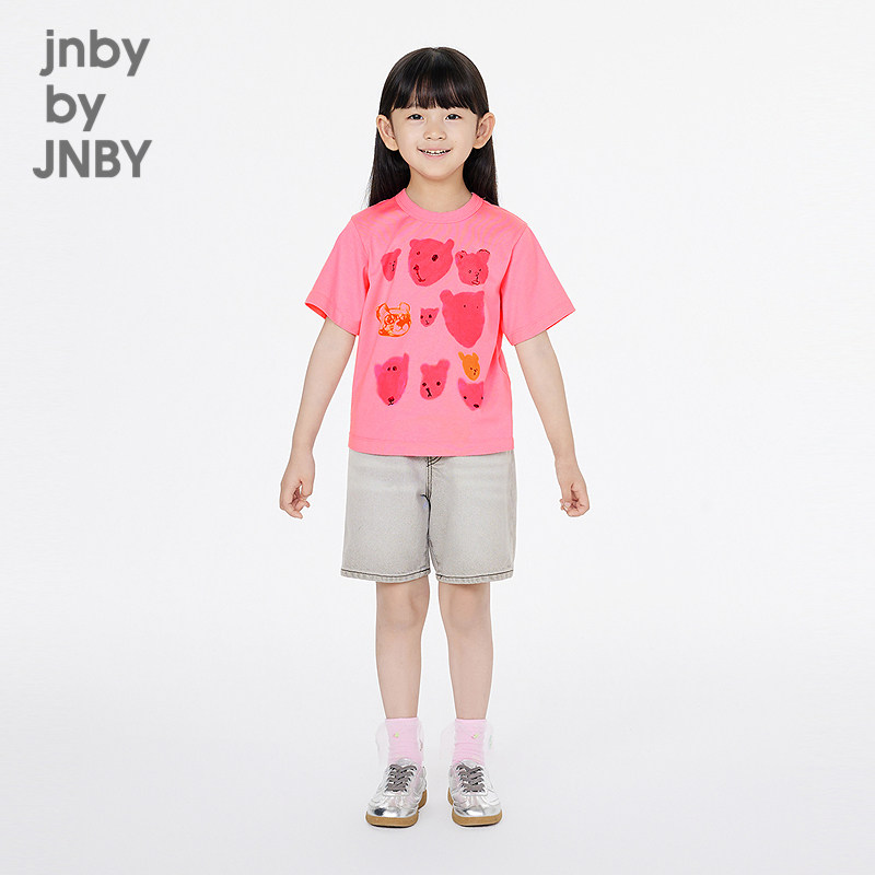 江南布衣童装短袖T恤时尚中袖圆领图案休闲