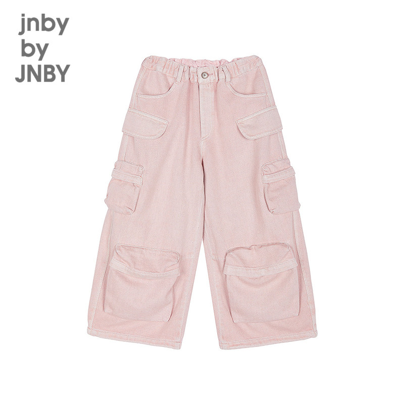 新款江南布衣童装牛仔长裤四色工装街舞潮流