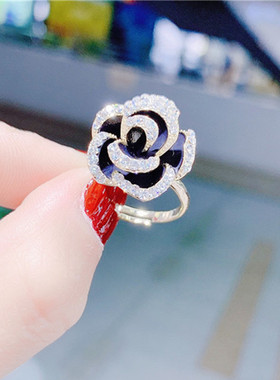 轻奢高级小众设计感开口戒指网红