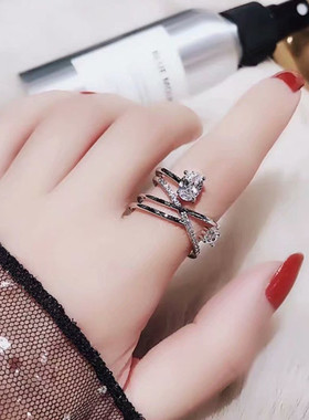 2025新款开口可调节戒指奢镶潮