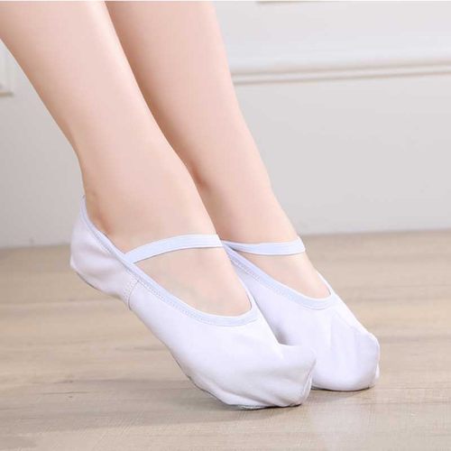 红舞鞋朝鲜族传统舞蹈鞋女软底勾勾鞋白色古典舞鞋练功鞋10053 - 图2