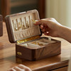Nalando good jewelry box walnut portable
