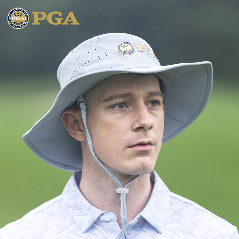 美国PGA 高尔夫球帽男士渔夫帽夏季遮阳防晒太阳帽球队定制帽子,淘宝优惠券,粉丝福利购,淘宝优惠卷