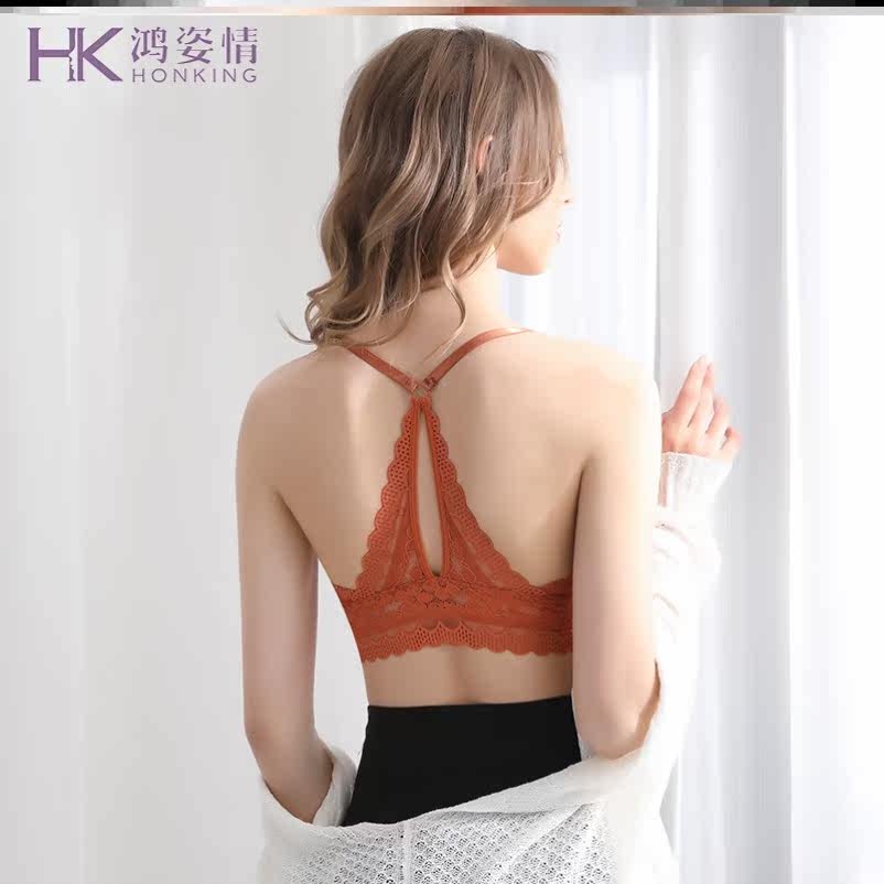 露背u型文胸吊带一体聚拢打底衣 鸿姿情内衣抹胸