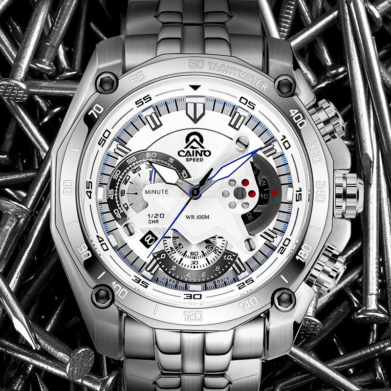正品卡伊诺防水男户外中国特种军表 caino坤利达国产腕表