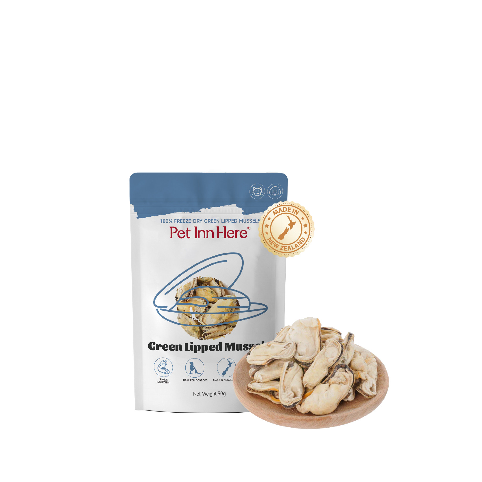 自营新西兰进口宠物冻干青口贝猫狗零食磨牙棒幼犬小型护关节美毛,淘宝优惠券,粉丝福利购,淘宝优惠卷