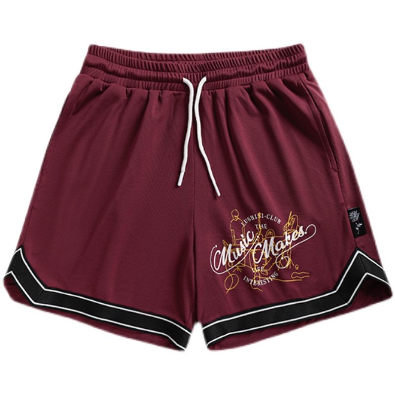 LUSHISI美式网眼篮球短裤夏季新款运动宽松不过膝四分训练[乐队],淘宝优惠券,粉丝福利购,淘宝优惠卷