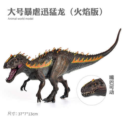 儿童仿真动物玩具恐龙模型玩具霸王龙暴虐迅猛龙布鲁肿头龙冥河龙 - 图1