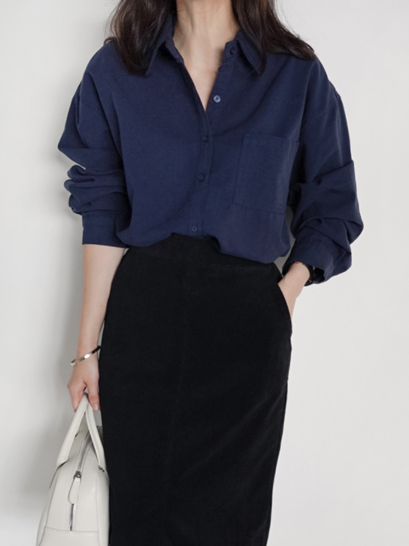 市舶司廓形有质感韩国女装2023衬衫 市舶司衬衫