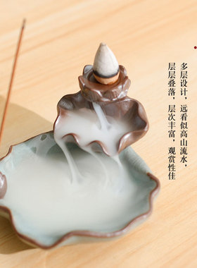 檀香炉香薰炉陶瓷家用沉香摆件