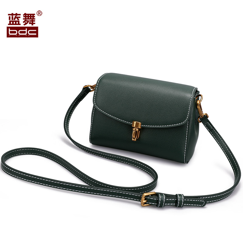 蓝舞真皮2020新款潮牛皮包包斜挎包 蓝舞女士包袋