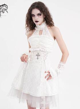 Devil Fashion恶魔时尚女装哥特球白色蕾丝 GE03702