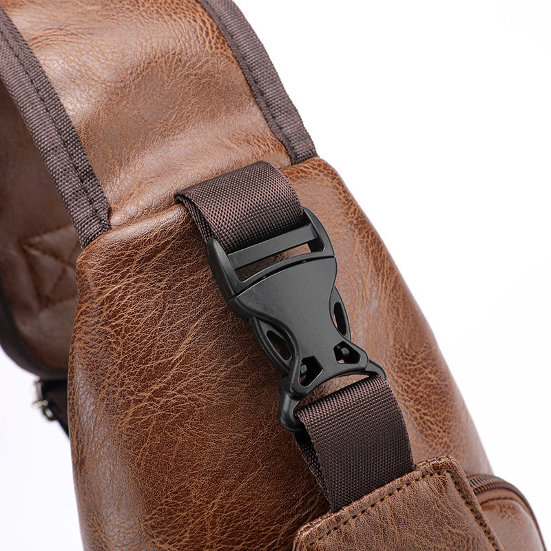 休闲男士胸包简约单肩斜挎包多功能潮牌斜背包小包潮流邮差包男包,淘宝优惠券,粉丝福利购,淘宝优惠卷