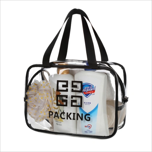 Водонепроницаемая косметичка, вместительная и большая сумка через плечо, портативная сумка для хранения для путешествий из ПВХ, популярно в интернете