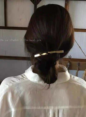 简约气质金属冷淡风弹簧夹发夹