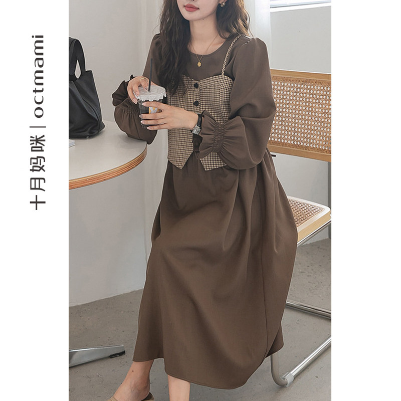 【新品】十月妈咪孕妇怀孕春季连衣裙 十月妈咪母婴专营连衣裙