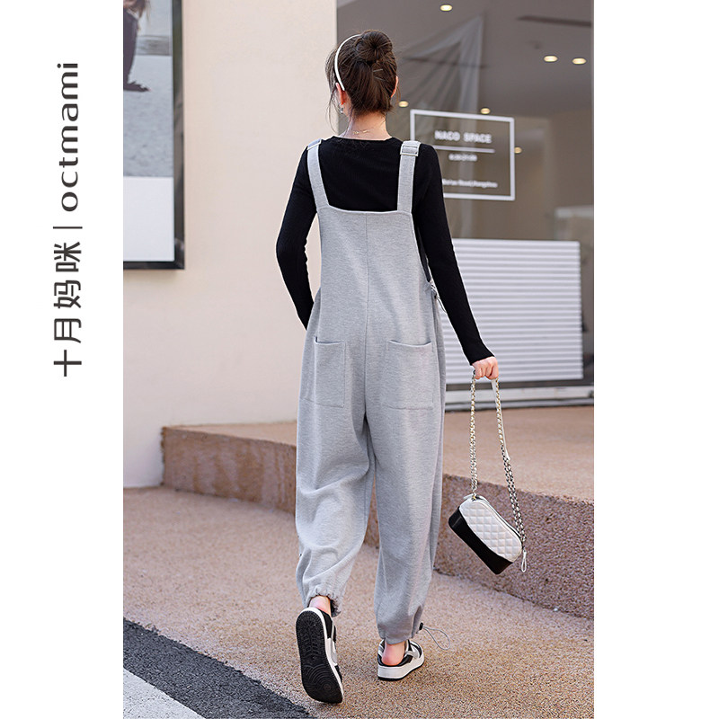 十月妈咪孕妇秋季外穿小个子背带裤 十月妈咪母婴专营孕妇背带裤