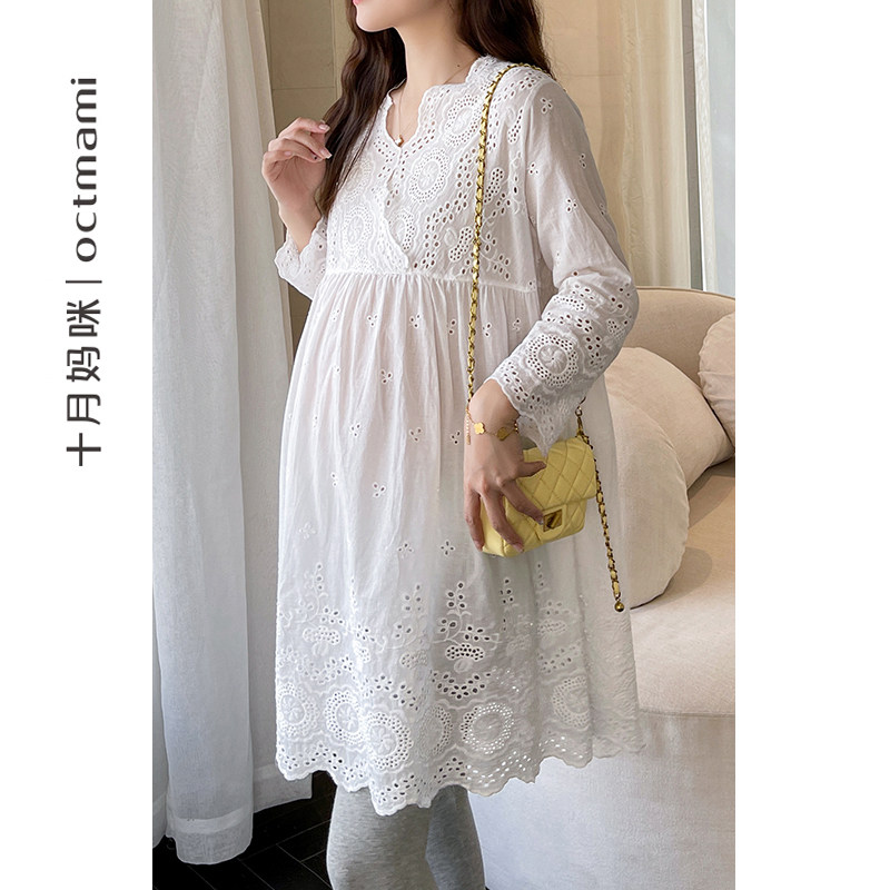 【新品】十月妈咪孕妇春季定位连衣裙 十月妈咪母婴专营连衣裙