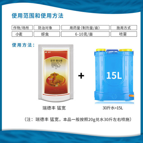 瑞德丰猛宽 30%联苯菊酯·噻虫嗪小麦蚜虫水分散粒剂农药杀虫剂 - 图1