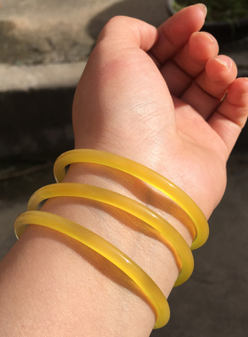 巴西极细冰种秀气风多色玛瑙手镯