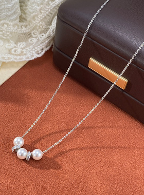 小众时尚温柔百搭珍珠锁骨链气质个性轻奢简约独特设计感项链批发