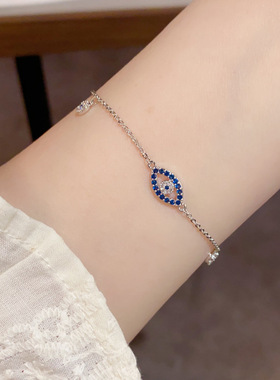 小众时尚独特设计感恶魔之眼手链女精致轻奢个性百搭高级手饰批发