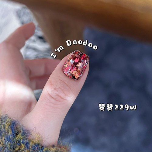 【常更新1】超薄！爆闪！巨亮！赞赞 ins水磨石岩片美甲亮片闪粉-图2