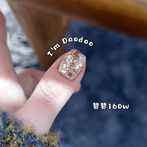 【常更新1】超薄！爆闪！巨亮！赞赞 ins水磨石岩片美甲亮片闪粉-图0