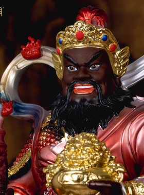 玄坛元帅武财神赵公明骑虎神像