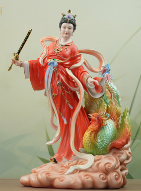 德化陶瓷九天玄母娘娘供奉神像