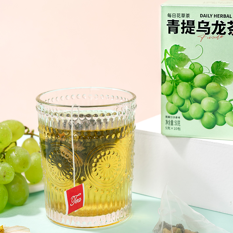 福事多竹蔗茅根马蹄茉莉青提乌龙茶水冲泡茶代用茶饮品独立小包装 - 图1