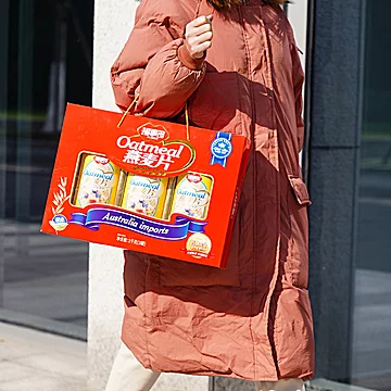 福事多燕麦片礼盒装3罐共1kg[48元优惠券]-寻折猪