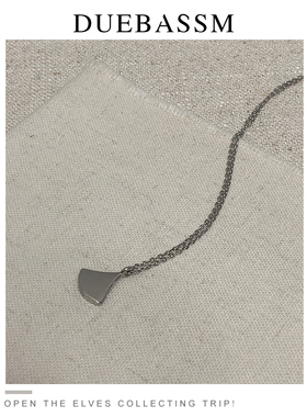 duebassm通体纯银小裙子项链