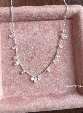 AFunnyStory锆石925银项链