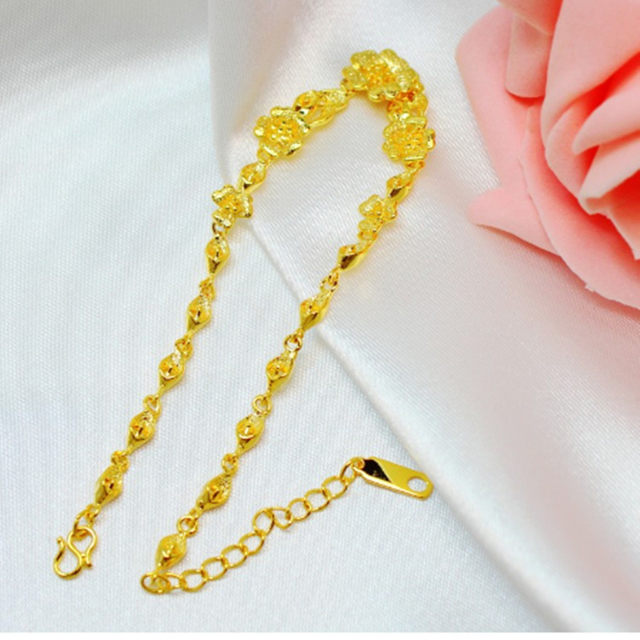 Hong Kong gold shop style Vietnamese sand gold plated jewelry