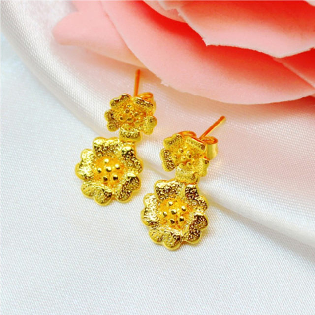 Hong Kong gold shop style Vietnamese sand gold plated jewelry