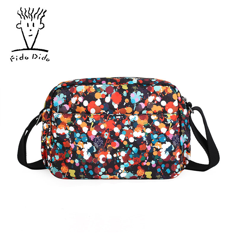 菲都狄都帆布包女妈妈休闲单肩包 fidodido女士包袋