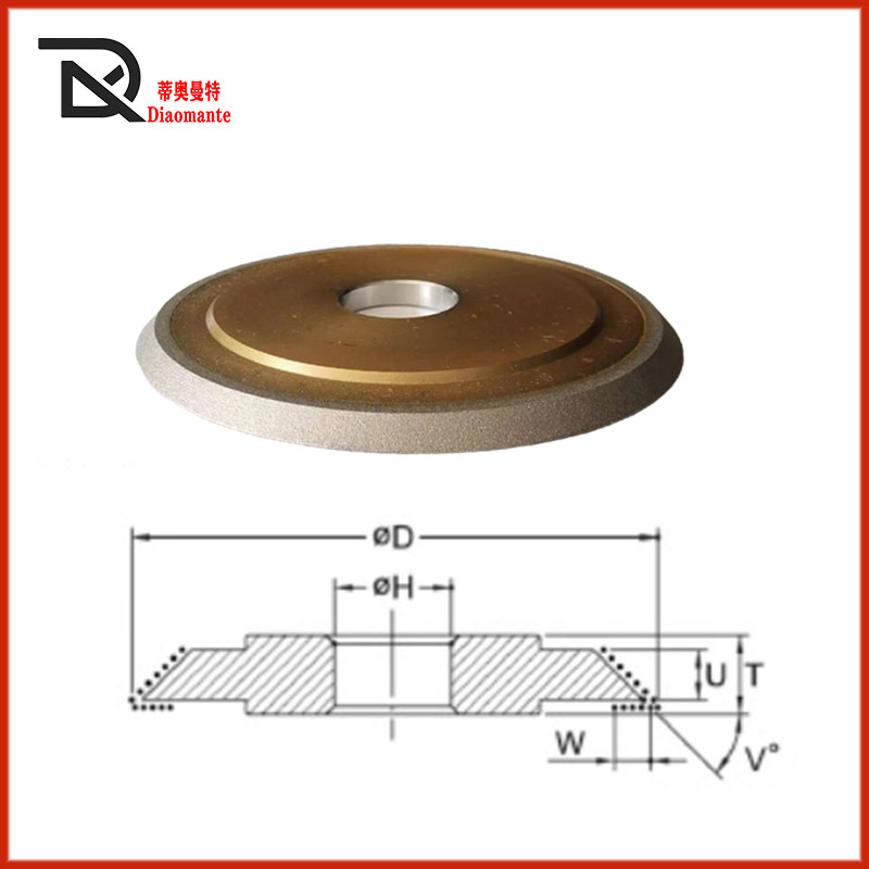 钎焊金刚石砂轮单斜双斜边钨钢陶瓷开槽倒角修磨钨钢锯片砂轮 - 图0