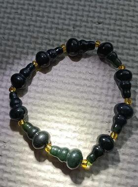 天然泰山玉葫芦转运手串